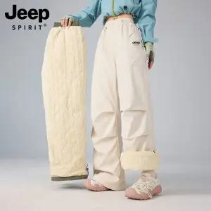 JEEP SPIRIT 여성 방한 플리스 바지 방풍 방수 아웃도어 등산 바지