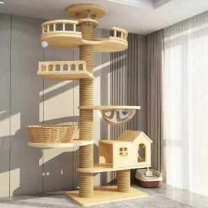 대형 노묘 캣타워 캣폴 소형 등반 원목 패키지 반려묘