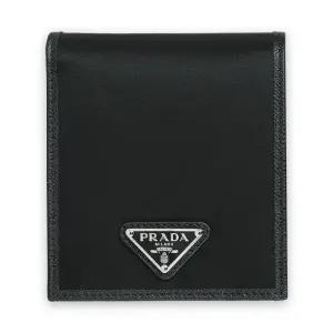 남성 삼각로고 리나일론 반지갑(블랙) 2MO738 2DMH F0002