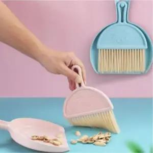 어린이 책상용 미니 빗자루와 쓰레받기 청소 도구 (WFKBHYI)