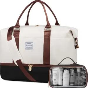 LOVEVBOOK 여성용 여행 가방 위켄더 신발장으로 하룻밤 보내기 노트북 포켓과 함께하기 분만용 병원
