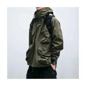솔저스2 남성 가을 겨울 후드 바람막이 입체 포켓 기능성 점퍼 캐주얼 재킷 OPH4