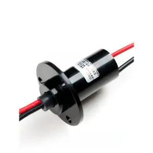 로터리 조인트 슬립링 브러쉬 회전케이블 2선 15A 직경 15.5mm