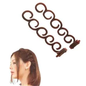 ( )고리형 드라이어 머리땋기 가이드 2P 세트 헤어 미용 뷰티 스타일링