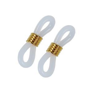 완벽호환 100개 실리콘 안경 체인 링 조절  연결 고리 DIY 미끄럼 방지 홀더 보석 공예 용품