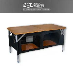 제드 우드키친 캐비넷 테이블 M 수납장 폴딩 높이 조절