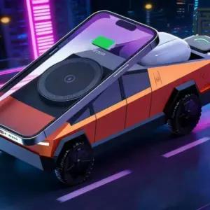 사이버트럭 핸드폰 무선 충전기 3in1 워치 이어폰 동시 충전 맥세이프