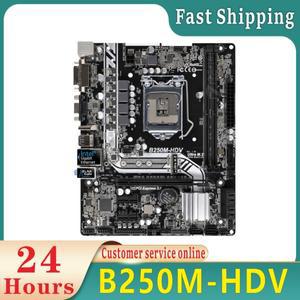 B250M-HDV 마더보드 LGA1151 인텔 지지대 i5-7600 CPU DDR4 32GB 마이크로 ATX
