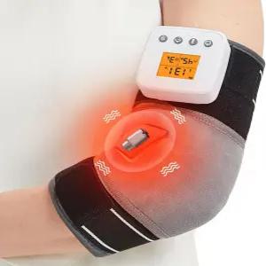 힘줄염 및 테니스 팔꿈치를 위한 온열 기능이 있는 카메코 무선 팔꿈치 팔 마사지기 여성용 충전식 패드 랩