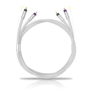 터툴러스 접지 턴테이블 케이블 3피트(1M) 은도금 차폐 RCA 오디오 레코드 플레이어 앰프(2RCA에서