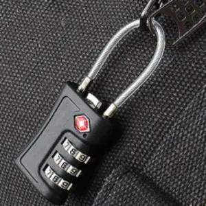 여행 캐리어 보안 와이어 잠금장치 도난방지 자물쇠 자물쇠번호키캐비넷문