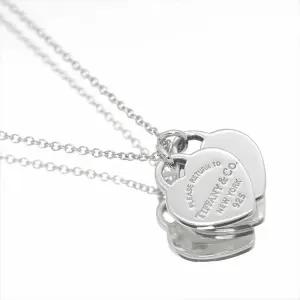 앤코 92.5 리턴투  더블하트 목걸이 60013756