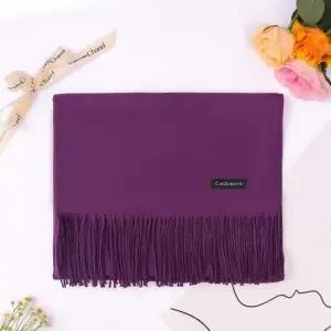좋은 품질 패션머플러 캐주얼목도리 스카프 부드러운 학생목도리 보라색머플러 커플목도리 선물용목도리