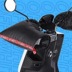 방한 겨울 자전거 오토바이 털장갑 핸들 고정 토시 방한장갑