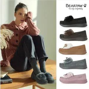 (여성) 5종 CAROL 캐롤 4CM 소가죽 리본 방한 모카신 3999