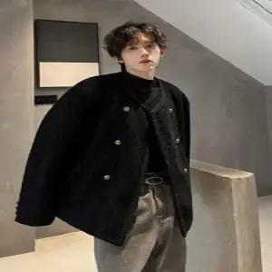 남친 모직 가을 겨울 캐주얼 코트 더블 재킷 패피4