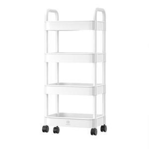 [다용도 수납 선반] 허니앤코 이동식 트롤리 4단