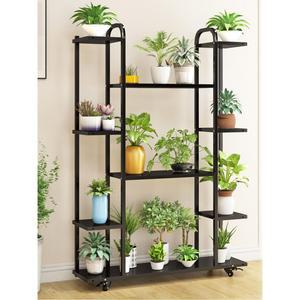 거실 화분 정리대 베란다 블랙 스 철제 받침 계단식 장식 다이 화분장 선반대 스탠딩
