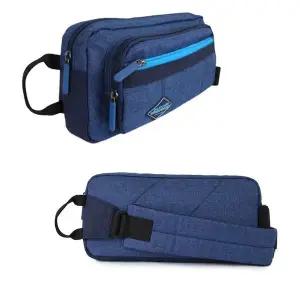 [하프클럽/]남자 학생 견학 웨이스트백 여자 보조 가방 네이비