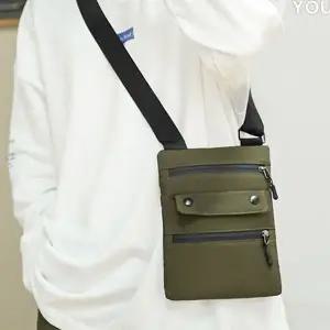 [하프클럽/]캐주얼 미니 남자 숄더백 카키 가방 패션 크로스백