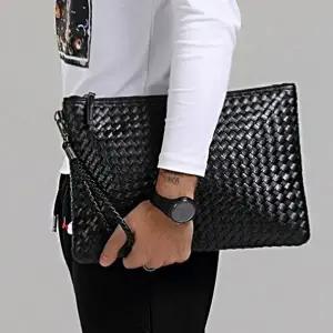 [하프클럽/]여자클러치백 남자 손가방 깔끔하고 패션 심플한 외출용 클러치