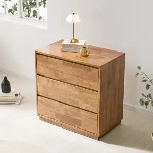 3단수납장 800 원목서랍장 서랍장 거실서랍장 옷서랍장 1color