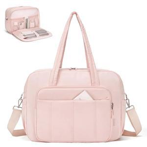 [미국배송] 여성용 클루시 위켄더 여행 가방 퍼퍼 토트백 신발 수납함이 있는 더플 오버나이트 가방에 담습니다