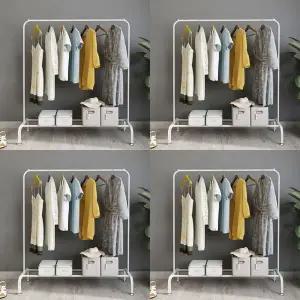 [하프클럽/]인테리어 조립형 옷 행거 하얀색 간편 스탠드 매장 용 핸디형 걸