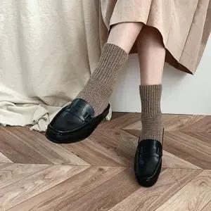 캐쥬얼화 정장구두 통굽 여자로퍼 구두 플랫단화