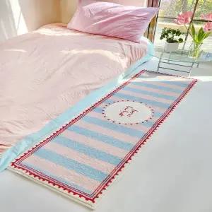 매트 카펫 러그 카페트 VIKAMA 스타일 캐시미어 롱 스트립 컴포트 냉각 침실 침대 담요 베이 창 휴대품 보