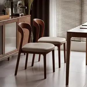 원목의자 우드췌어 의자 식탁 나무 목재 다이닝  미드 센추리 모던 월넛 체어 업홀스터리 빈티지 스타일 인