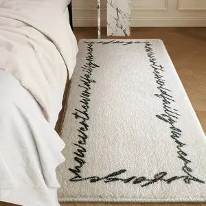 매트 카펫 러그 카페트 VIKAMA 현대 호환 미니 소형멀리스트 가짜 캐시미어 부드럽고 편안한 침대 옆 소파