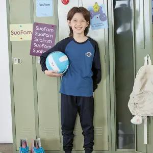 [수아팜] 남아 빅토리 코튼 긴팔 내의 세트