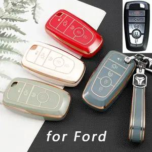 자동차 5 버튼 키 커버 케이스 포드 퓨전 몬데오 머스탱 익스플로러 에지 에코 스포츠 링컨 MKC MKZ MKX 쉘