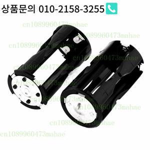 AAA 배터리 4개용 원형 홀더 컨테이너 케이스 2개