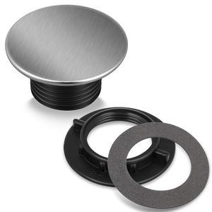 [미국배송] 주방 수도꼭지 구멍 커버 스테인리스 스틸 프리미엄 싱크대 커버 브러시드 스틸