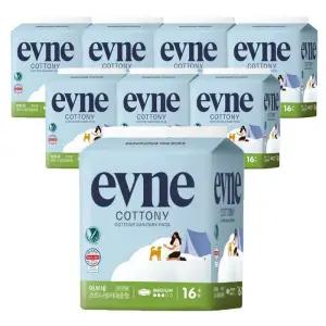 이브네 코트니 날개형생리대 중형 16Px8팩