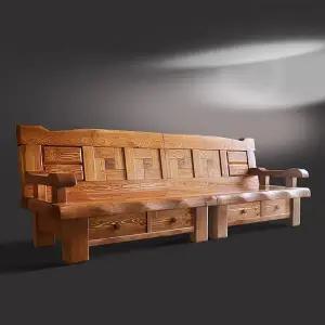 우리참마루 짜맞춤 원목소파 서랍형