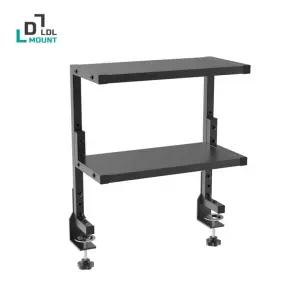 LDL 마운트 다용도 2단 멀티선반 클램프형거치대 CMS01 책상위선반 핫굿