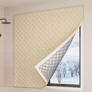 패딩커튼 양털커튼 누빔 창문 3중 단열 우풍 겨울 방한