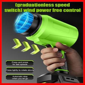 스톰 터보 팬 고출력,  가정용 강력 먼지 제거 낙엽 불기 재 고용량 리튬 배터리 헤어 드라이어
