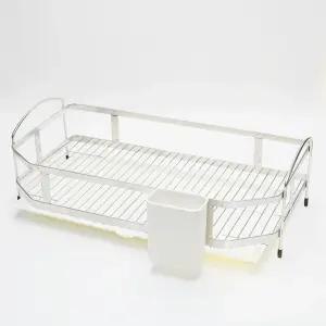 고퀄리티   주방용품 그릇 설거지정리대 1단 미니 스텐 수납 물받이 수저 식기건조대