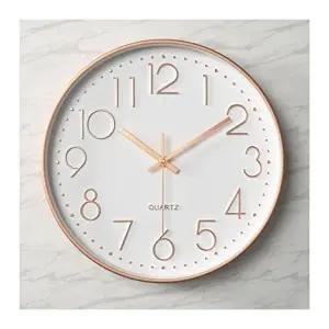 원형 저소음 벽걸이시계 29cm 아날로그 집들이 화이트 (KYR-WDABAEA)