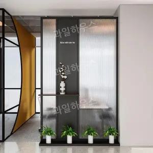 사무실 강화유리 입구 방패 실내 미용실 칸막이 가짜 벽