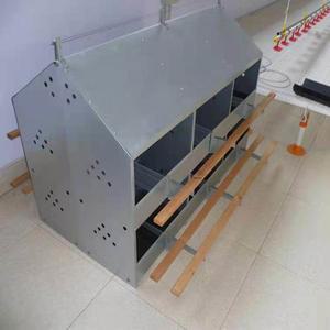 산란통 둥지 방수 토끼 나무색 지붕 50마리용 하우스 번식 생기 사용 이동식장