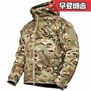 M겨울 전술 파카  방한 위장 사냥 재킷 코트 멀티캠 후드 아우터 드롭쉽 캐주얼 다용도 포켓