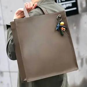 [하프클럽/]남자가죽토트백 캐주얼 남녀 크로스백 토트백 스타일 데일리 쇼