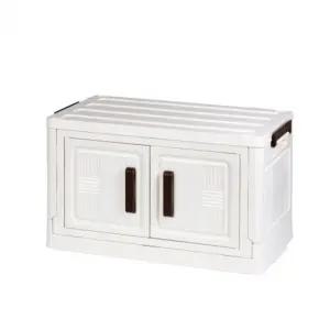 전면 소품정리 플라스틱 이동식 불투명 수납 박스 45CM