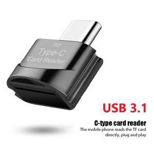 휴대용 USB 3.1 타입 C 미니 소형 호환 카드 리더 TF SD OTG 어댑터 타입-C 메모리 삼성 호환 화웨이 호환