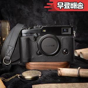 가죽 카메라 X-Pro 3 케이스 Fujifilm 수제 정품 하프 커버 보호